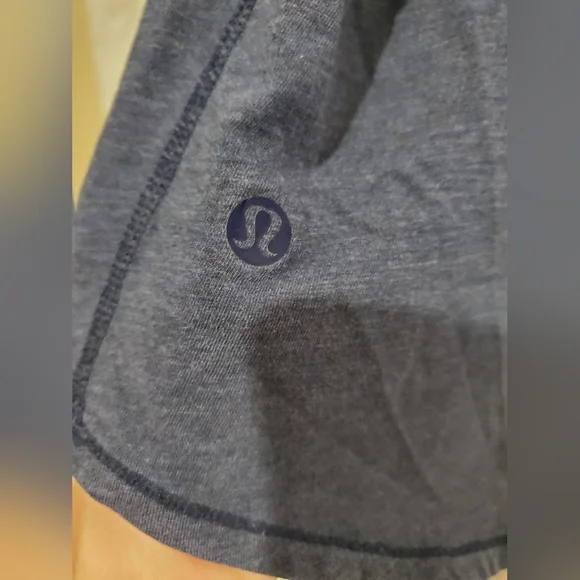 Lululemon Heathered Blue  Scoop Neck Long Sleeve L/XL High-Low - Picture 2 of 6